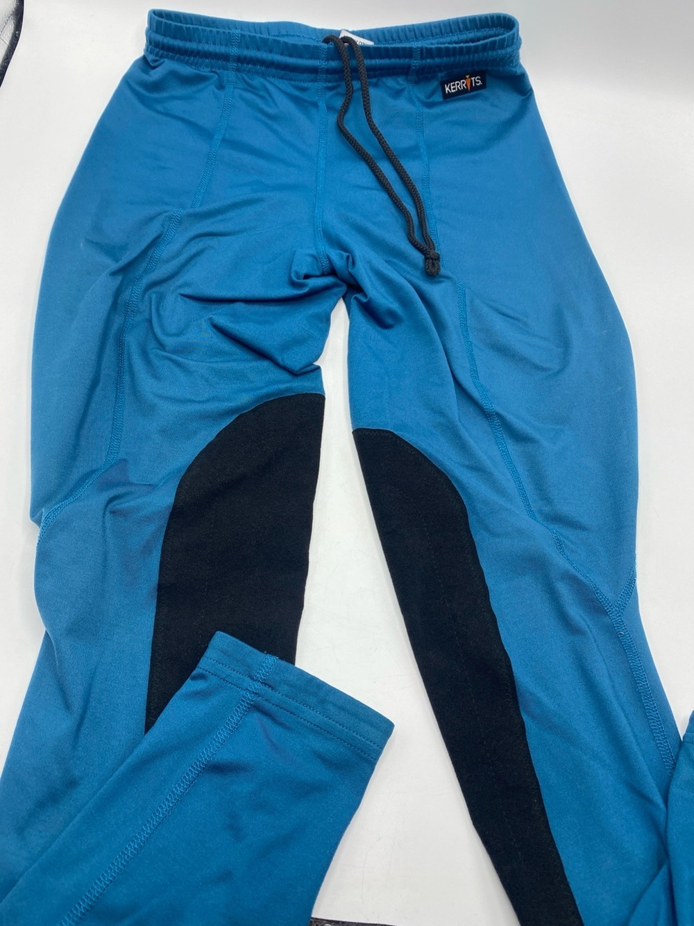 Kerrits Women's Breeches Leggings Synthetic Suede Riding Pants Blue Black Small